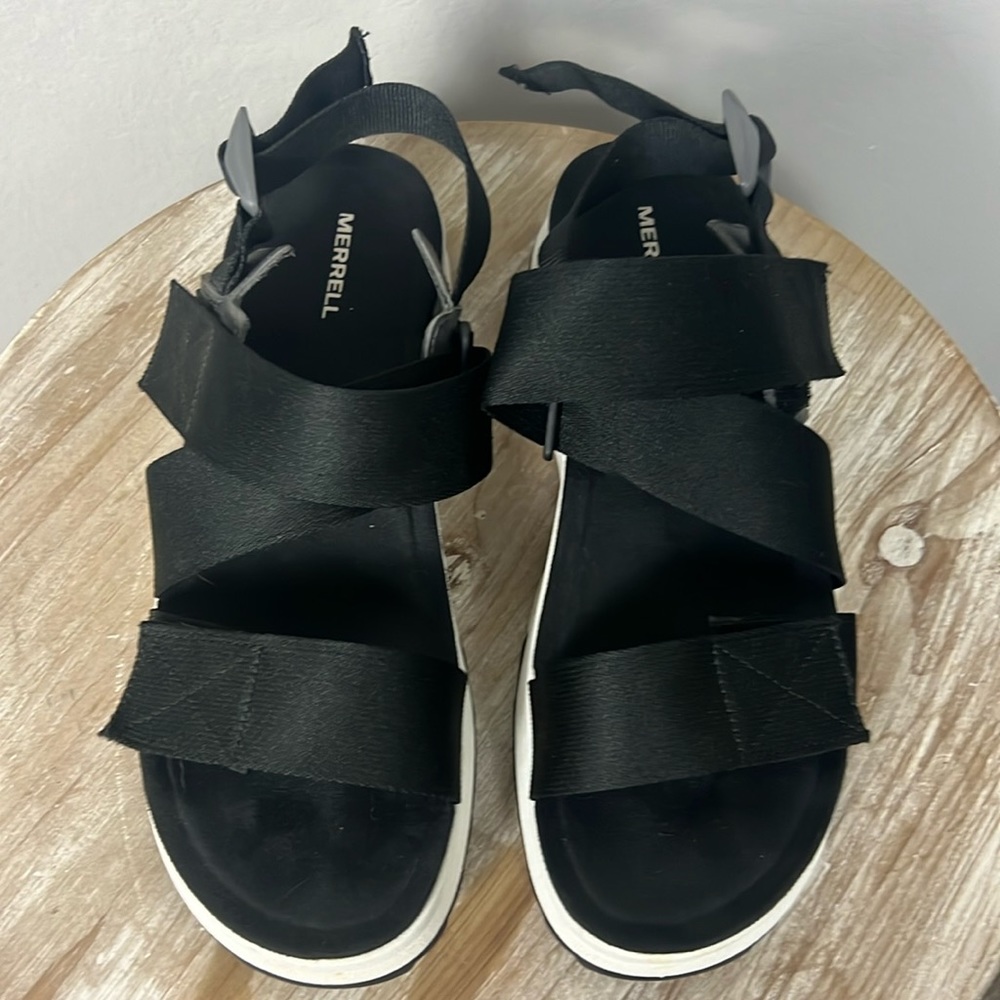NWOT Merrell Alpine Cush Platform Sandals Sz 10